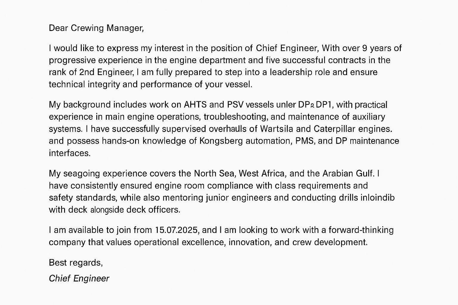 Создай свой Cover letter 